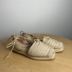 Zara Cream Espadrilles for Women